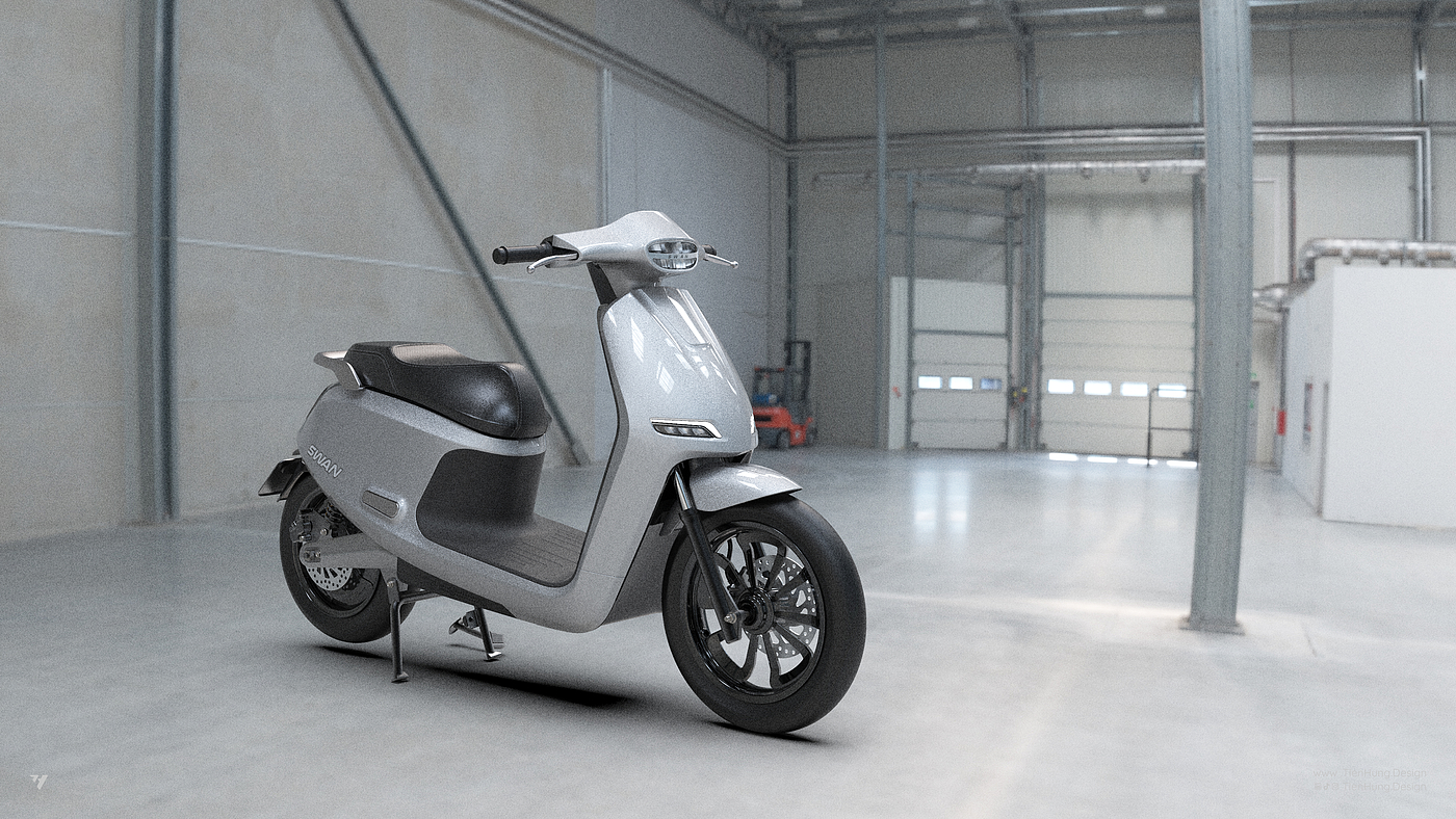 automotivedesign，industrialdesign，electricscooter，escooter，Scooter，aliasdesign，keyshot，motorcycle，