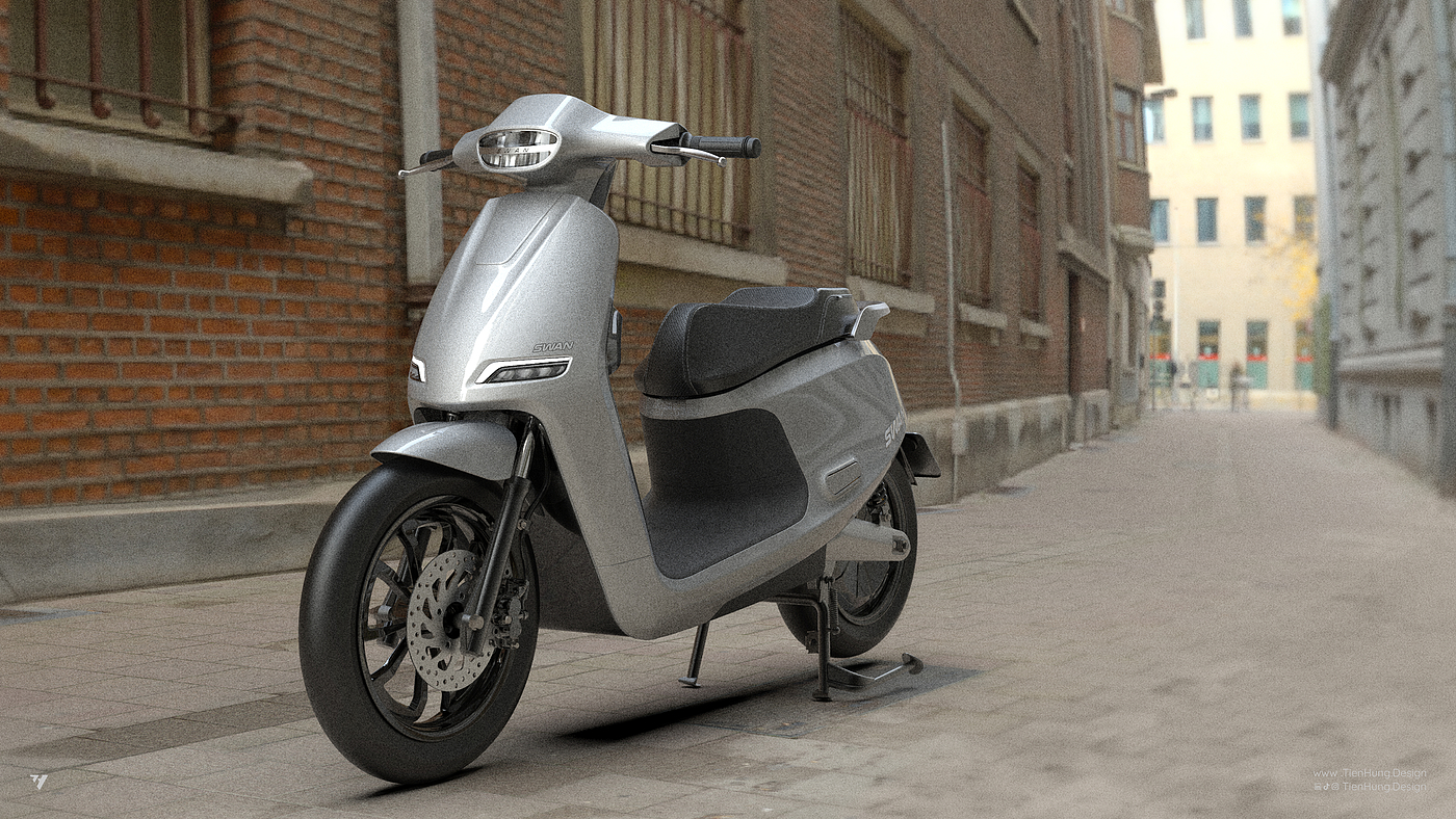 automotivedesign，industrialdesign，electricscooter，escooter，Scooter，aliasdesign，keyshot，motorcycle，