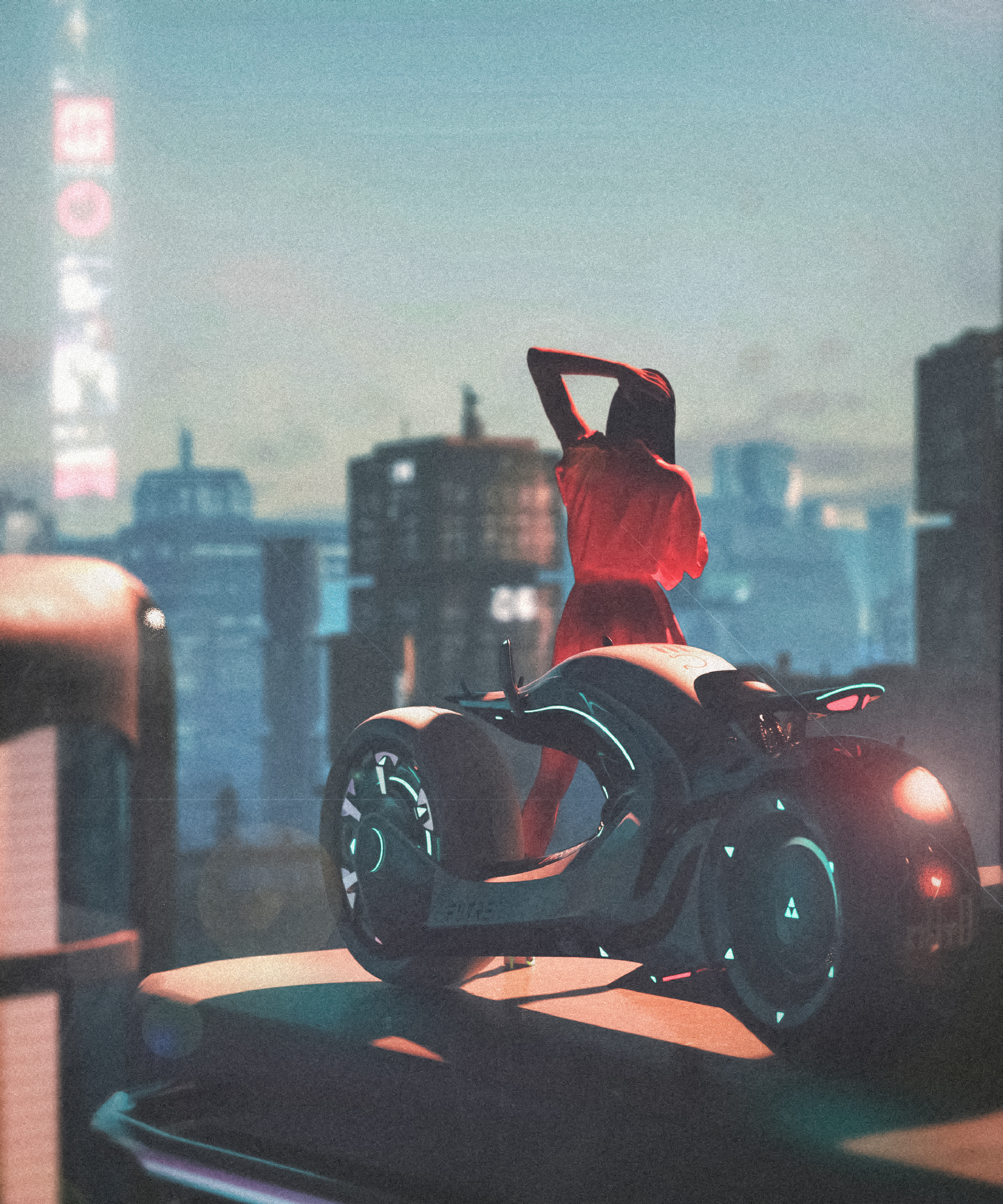 conceptual design，motorcycle，Concept motorcycle，science and technology，future，Bi Sheh，Driving experience，