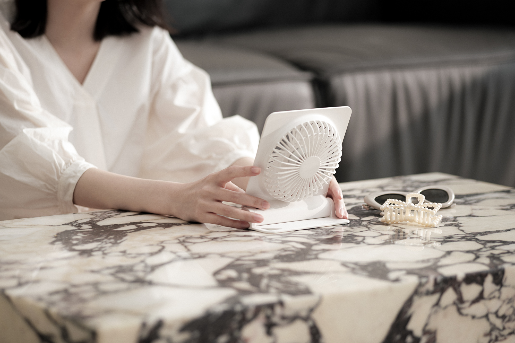 Several elements，desktop，Fan，White base map，Shenzhen，