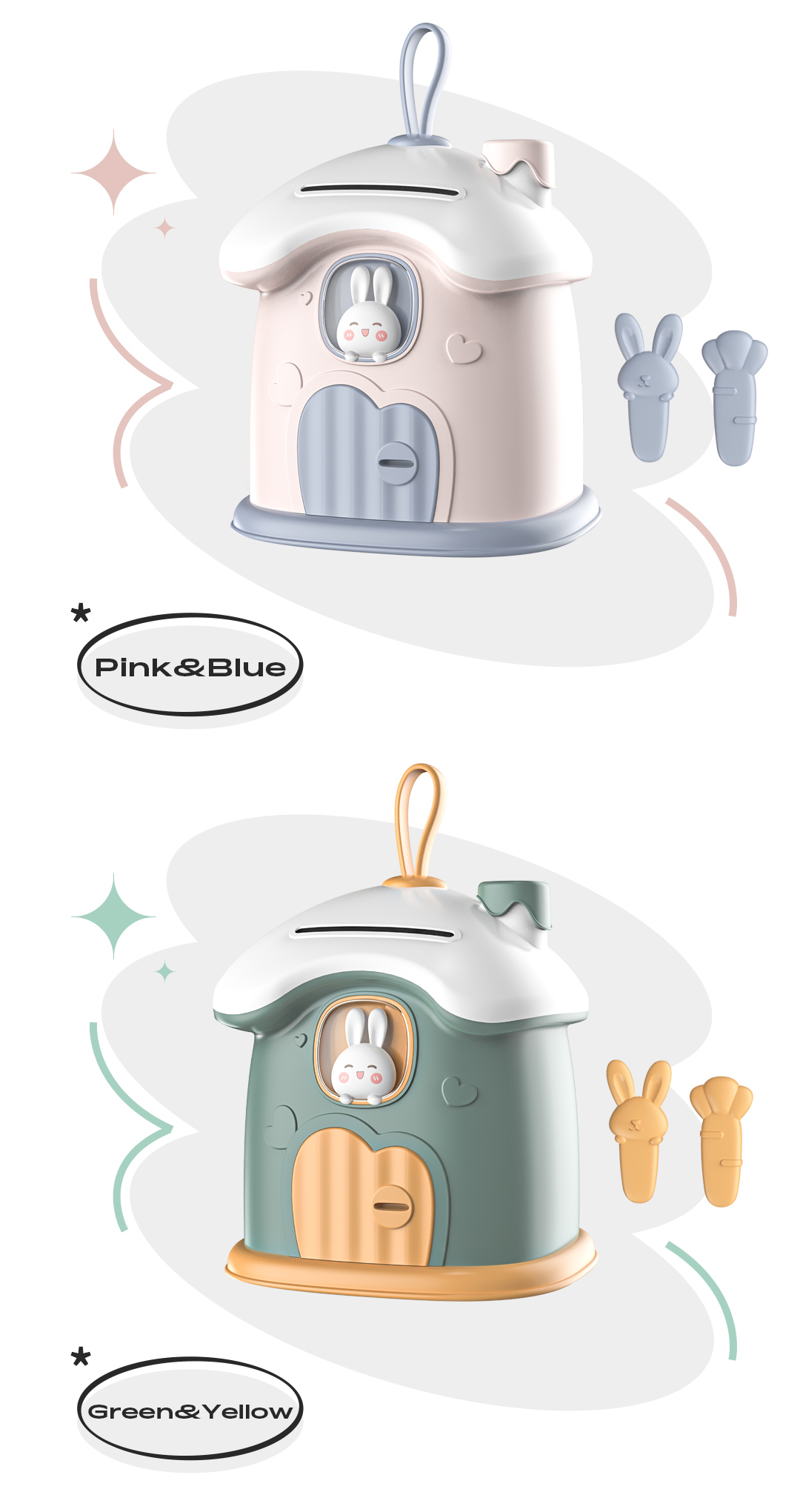 Piggy bank，industrial design，Daily Home ，