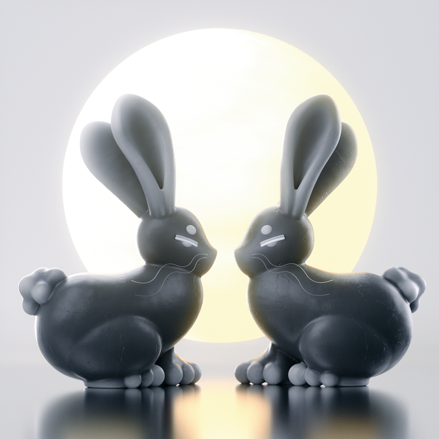3d，Art，Poster Design ，rabbit，2023，Role design，