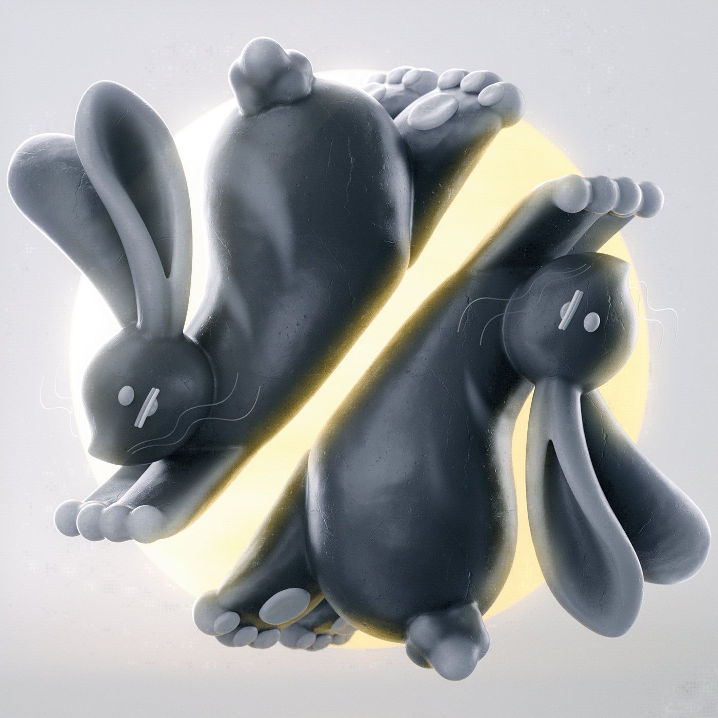 3d，Art，Poster Design ，rabbit，2023，Role design，