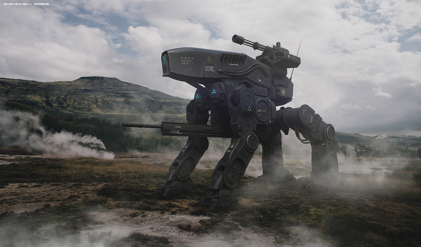 Mech designs，3D art，Conceptual art，Digital，