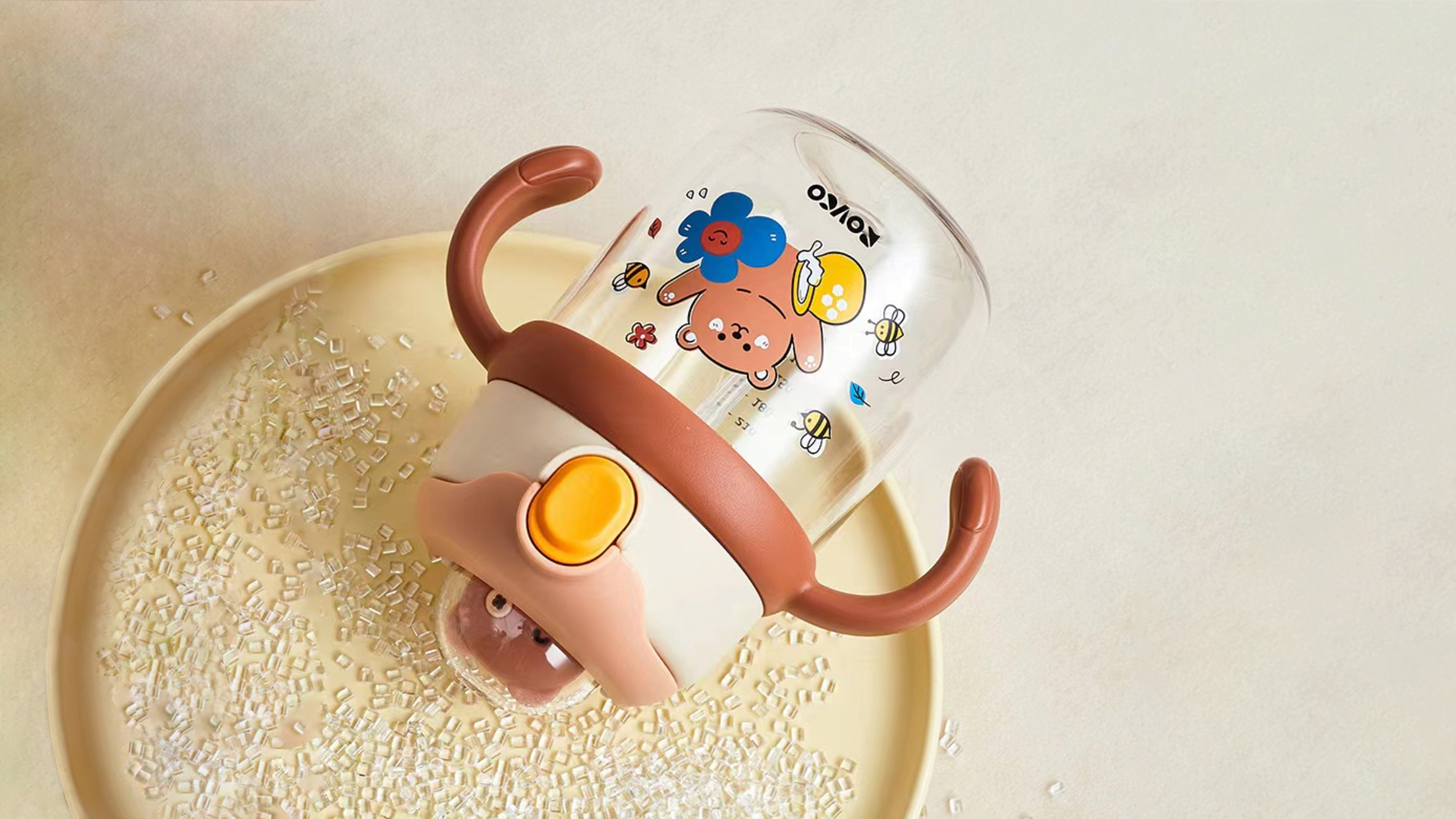 baby Trainer Cup，Children's water cup，Maternal and infant products，product design，