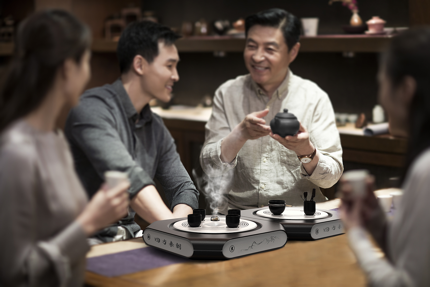 Tea set design，Promote communication，artistic conception，