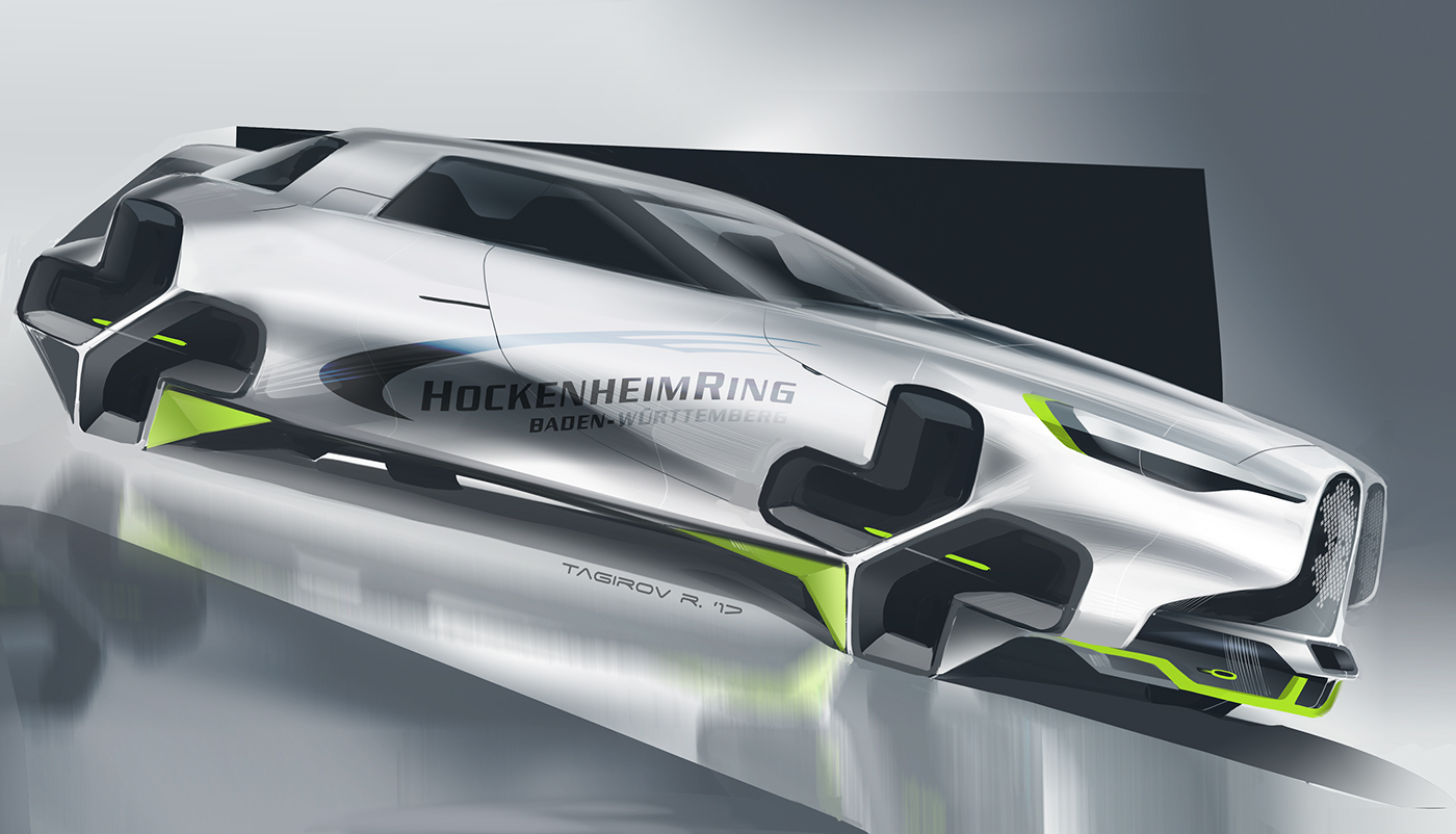 Hand drawn，automobile，concept，