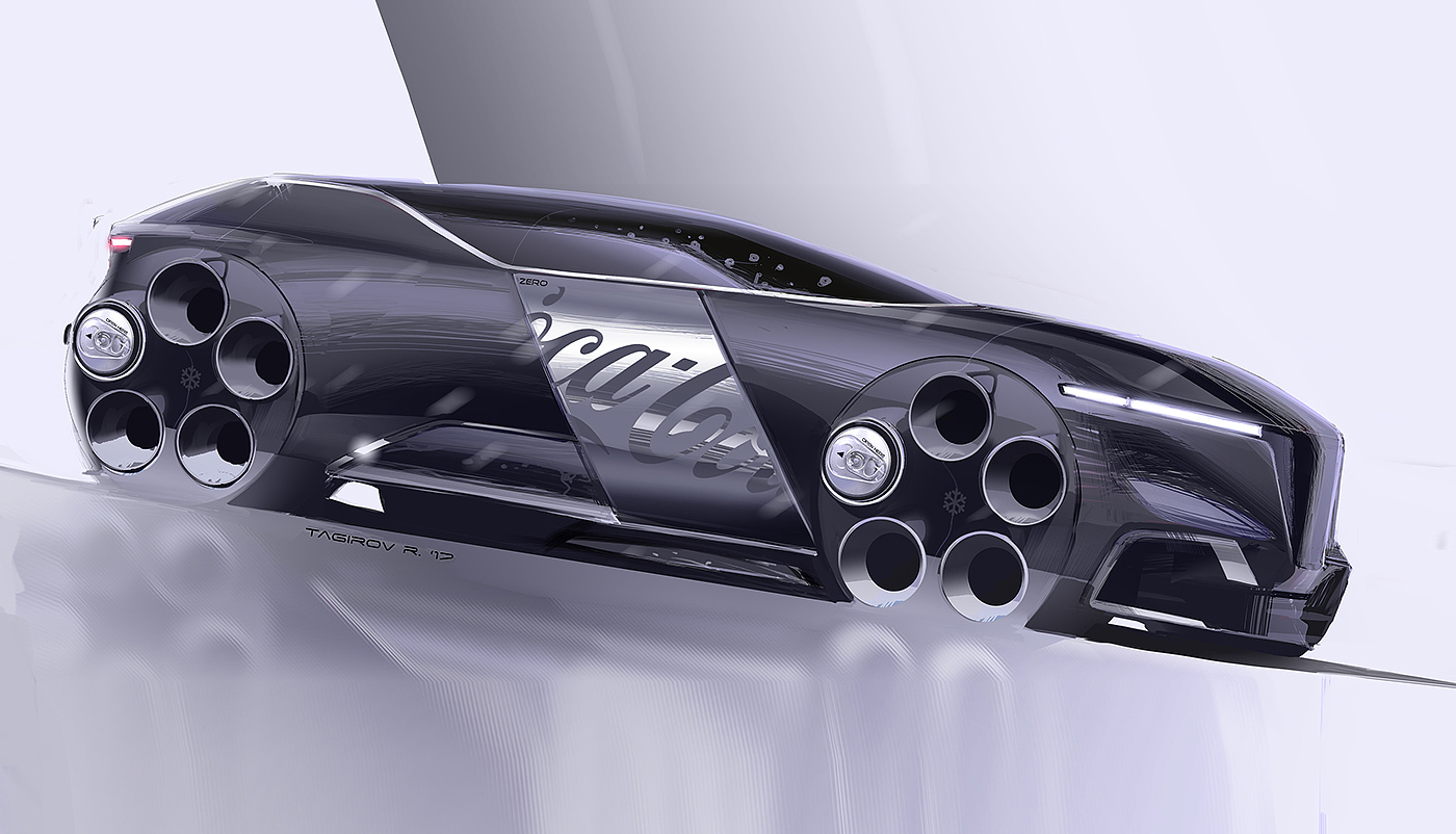 Hand drawn，automobile，concept，