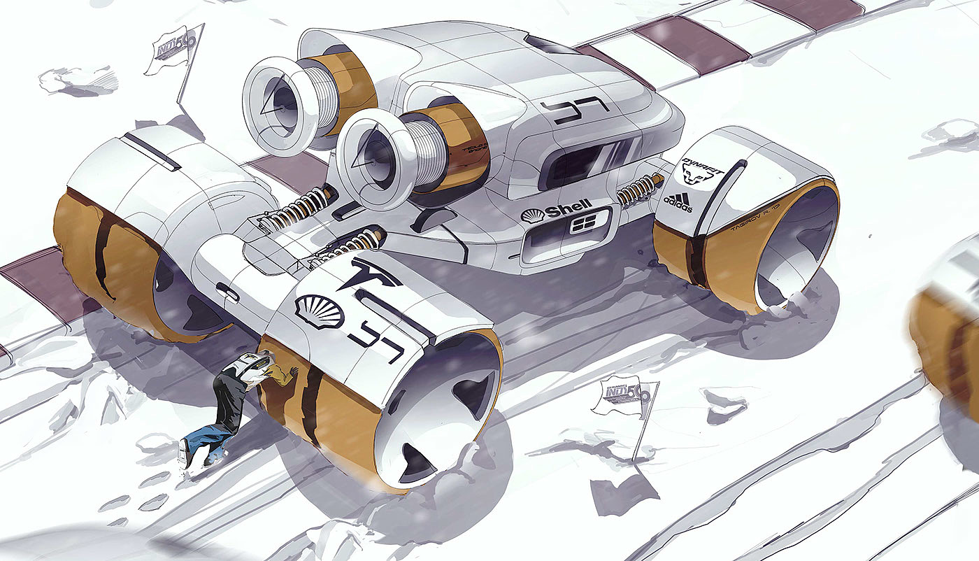 Hand drawn，automobile，concept，