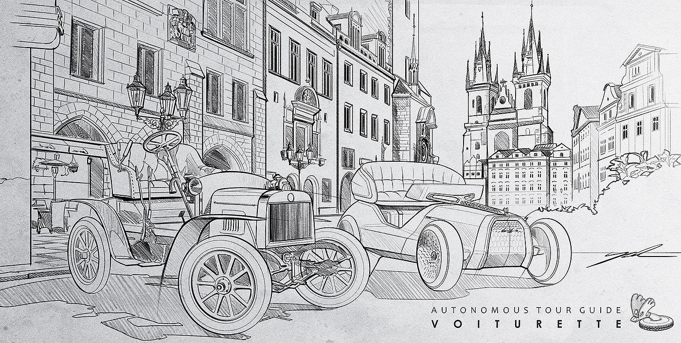 Vehicle design，Automobile design，conceptual design，SKODA，eVOITURETTE，