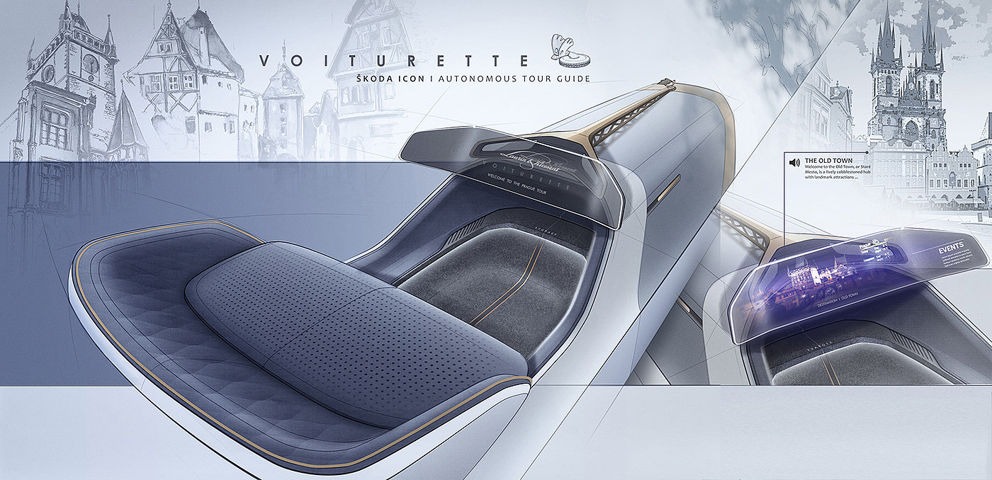 Vehicle design，Automobile design，conceptual design，SKODA，eVOITURETTE，