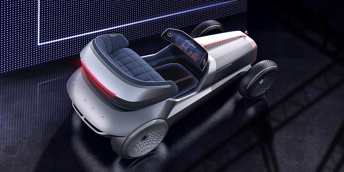 Vehicle design，Automobile design，conceptual design，SKODA，eVOITURETTE，