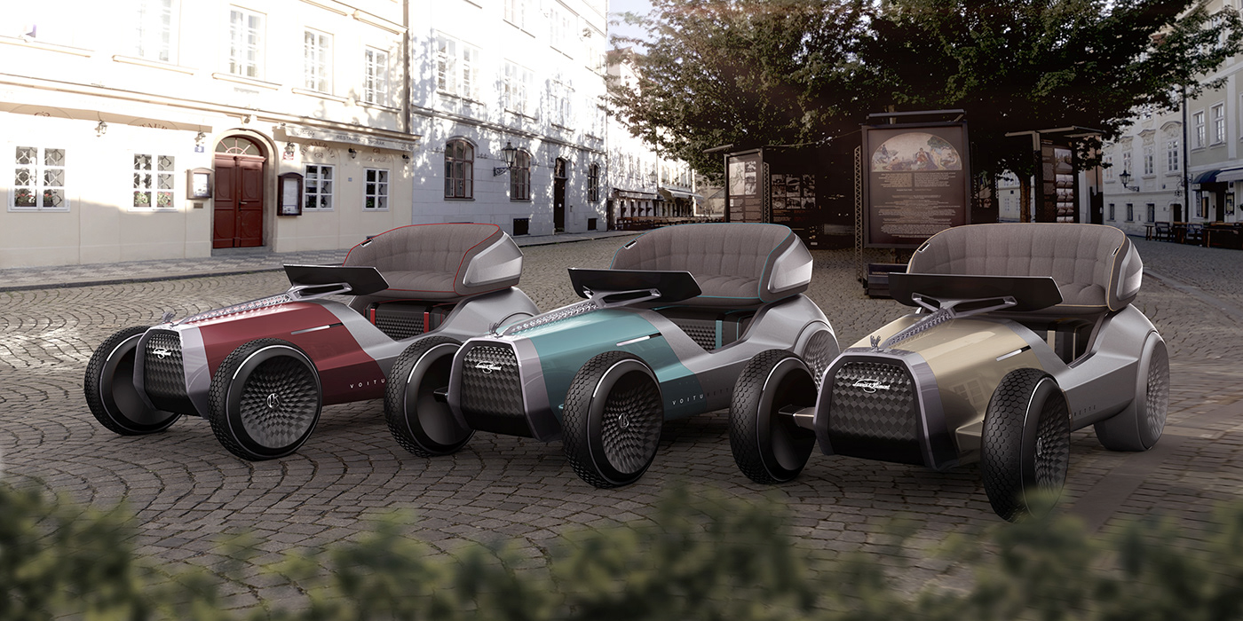 Vehicle design，Automobile design，conceptual design，SKODA，eVOITURETTE，