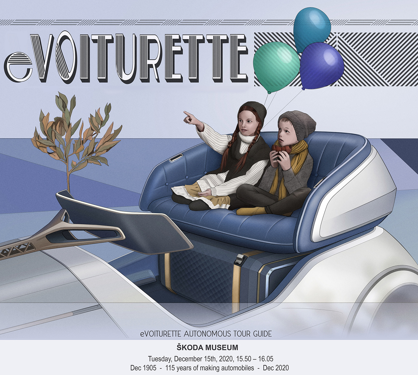 Vehicle design，Automobile design，conceptual design，SKODA，eVOITURETTE，