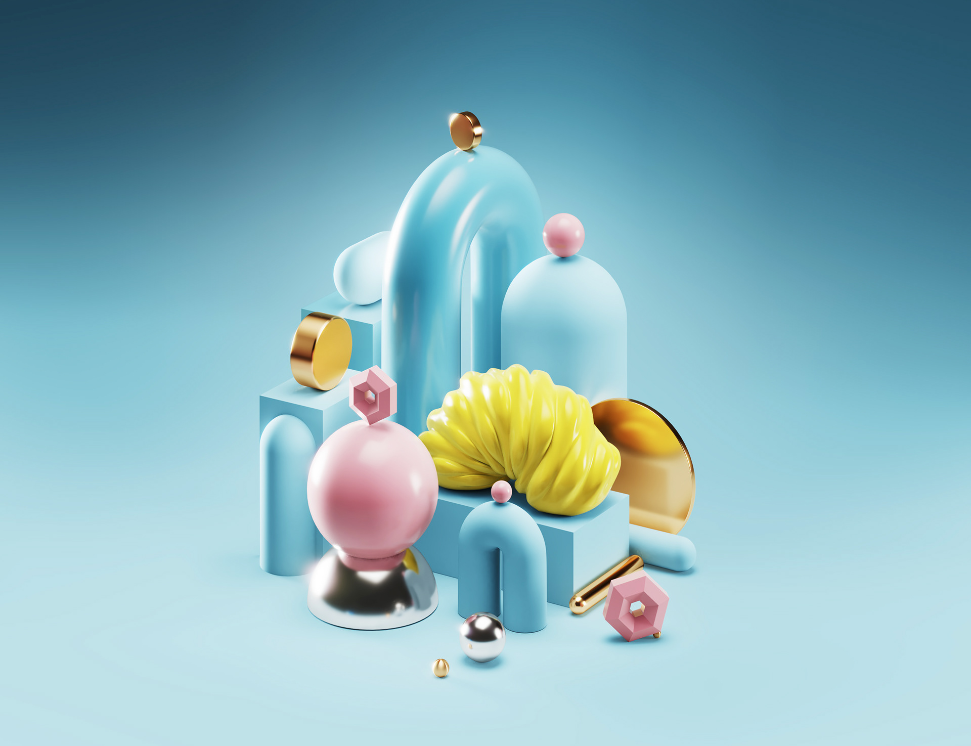 3d，Digital art，Dynamic graphics，illustration，3D animation，