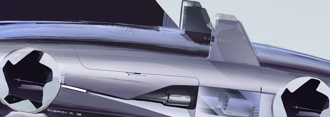 Hand drawn，automobile，concept，