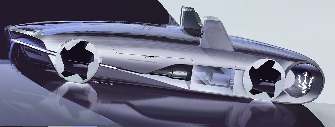 Hand drawn，automobile，concept，