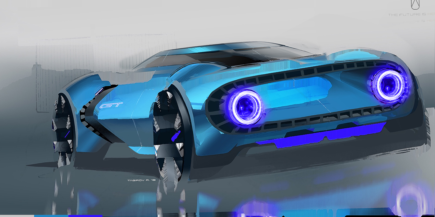 Hand drawn，automobile，concept，