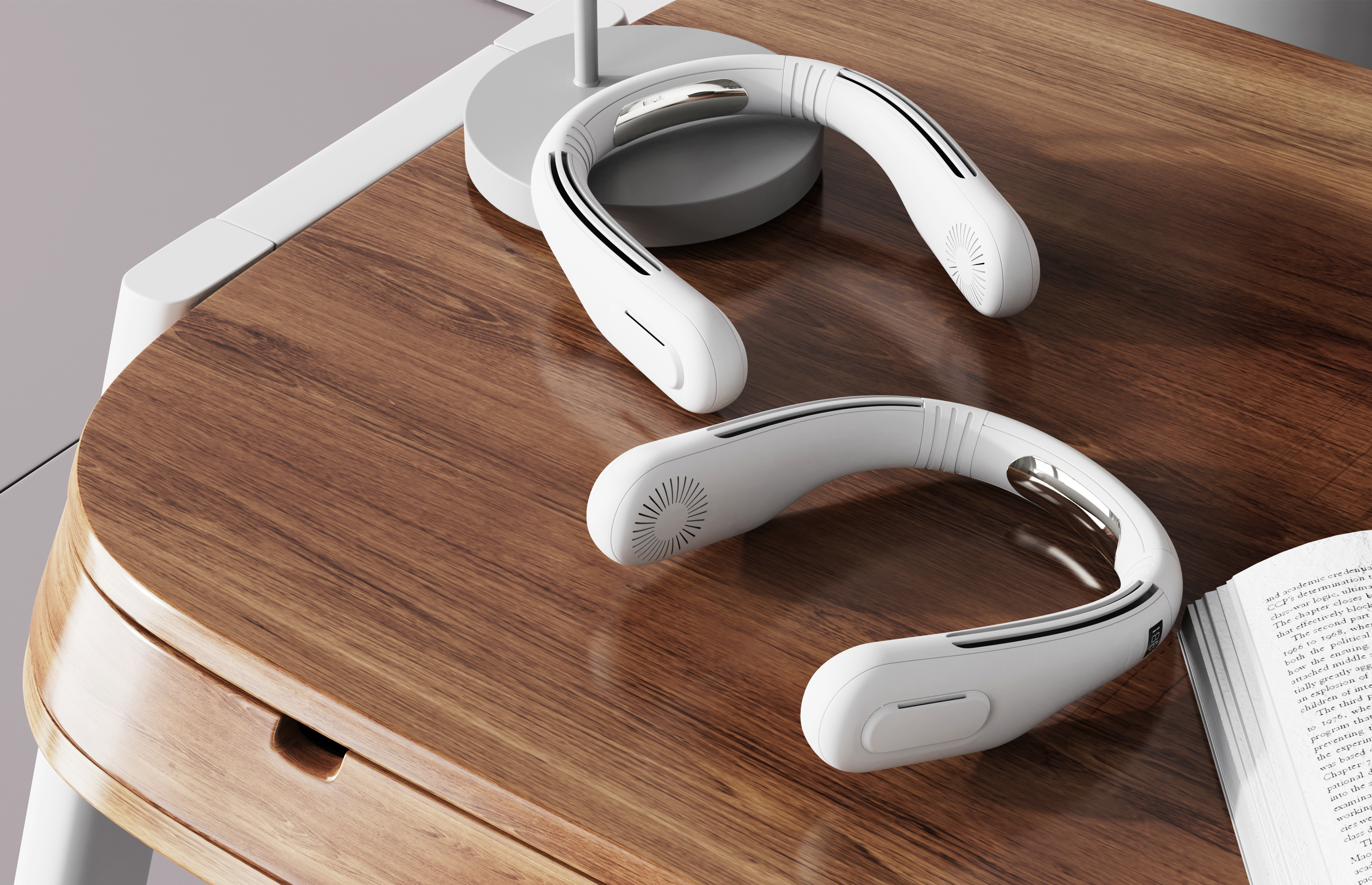 Hanging neck fan，summer，Appearance design，Cooling fan，Air conditioning fan，