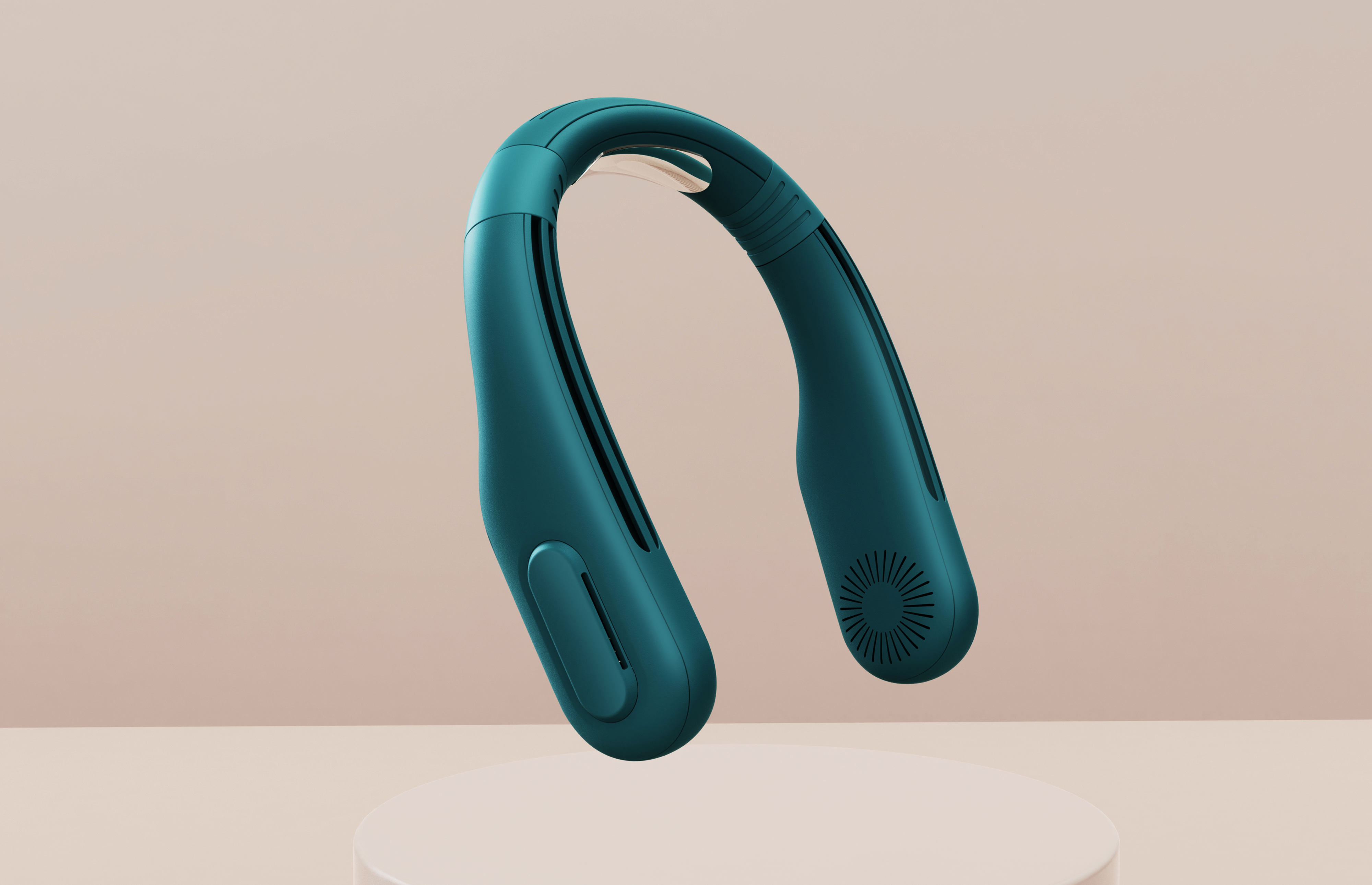 Hanging neck fan，summer，Appearance design，Cooling fan，Air conditioning fan，