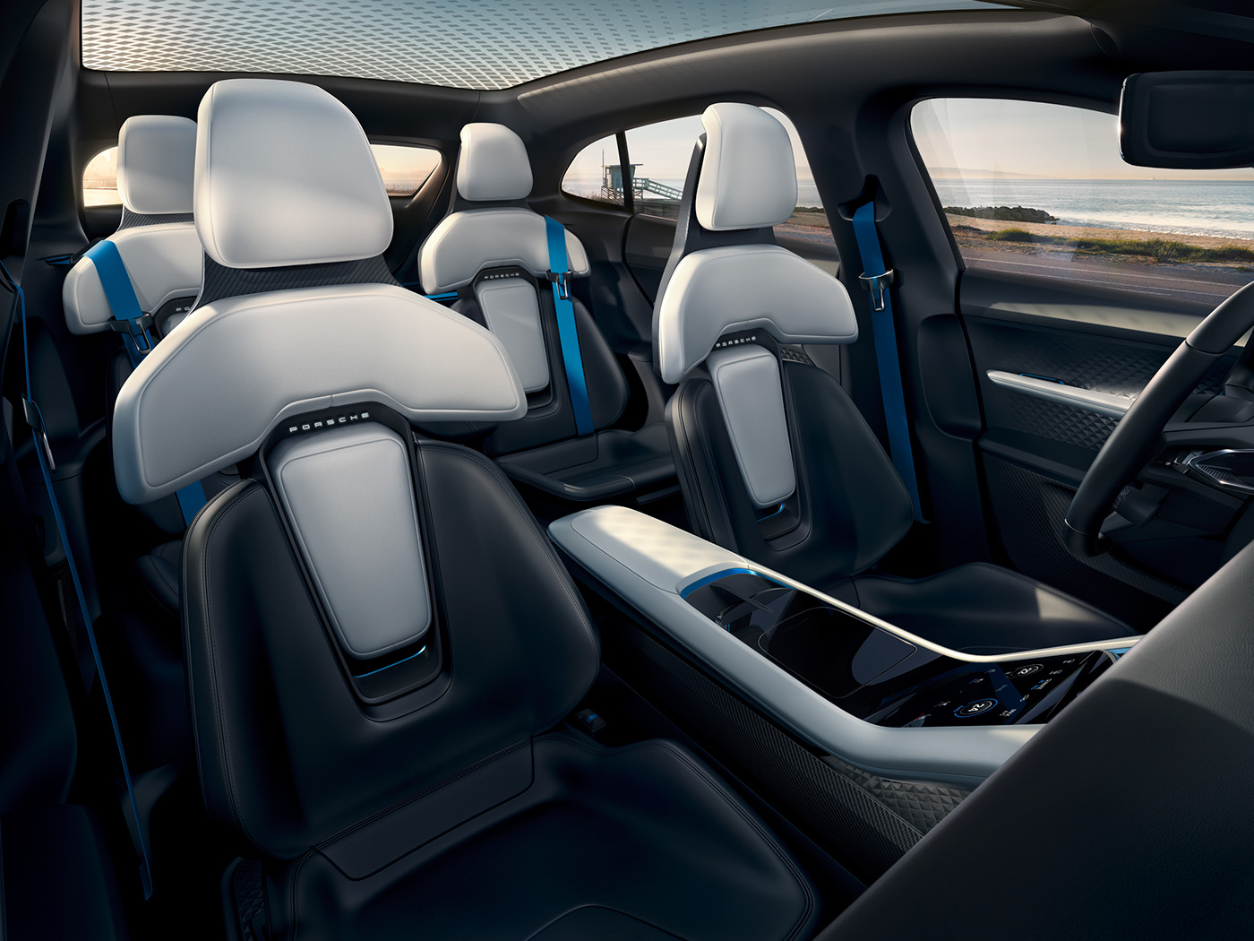 Automotive interior，cross-country，Hand drawn，