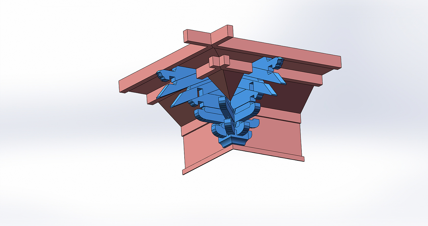 Song-style bucket arch model，