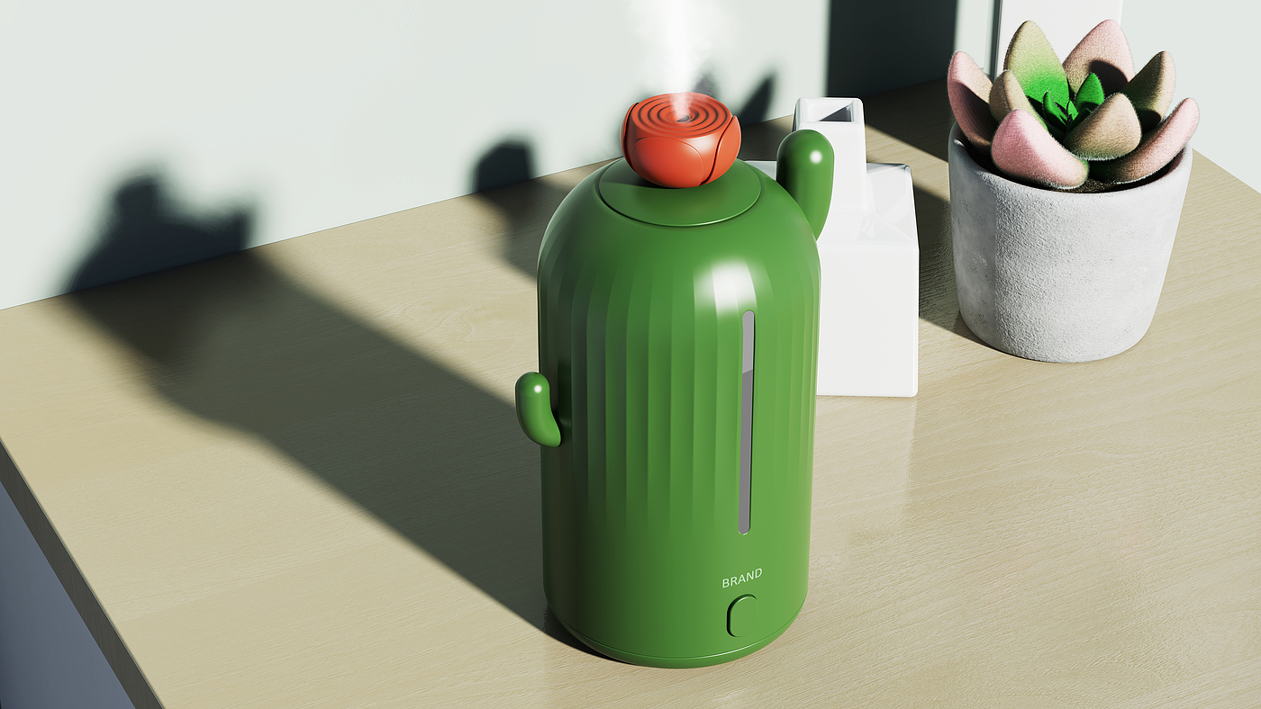 cactus，Humidifier，Household products，Appearance design，
