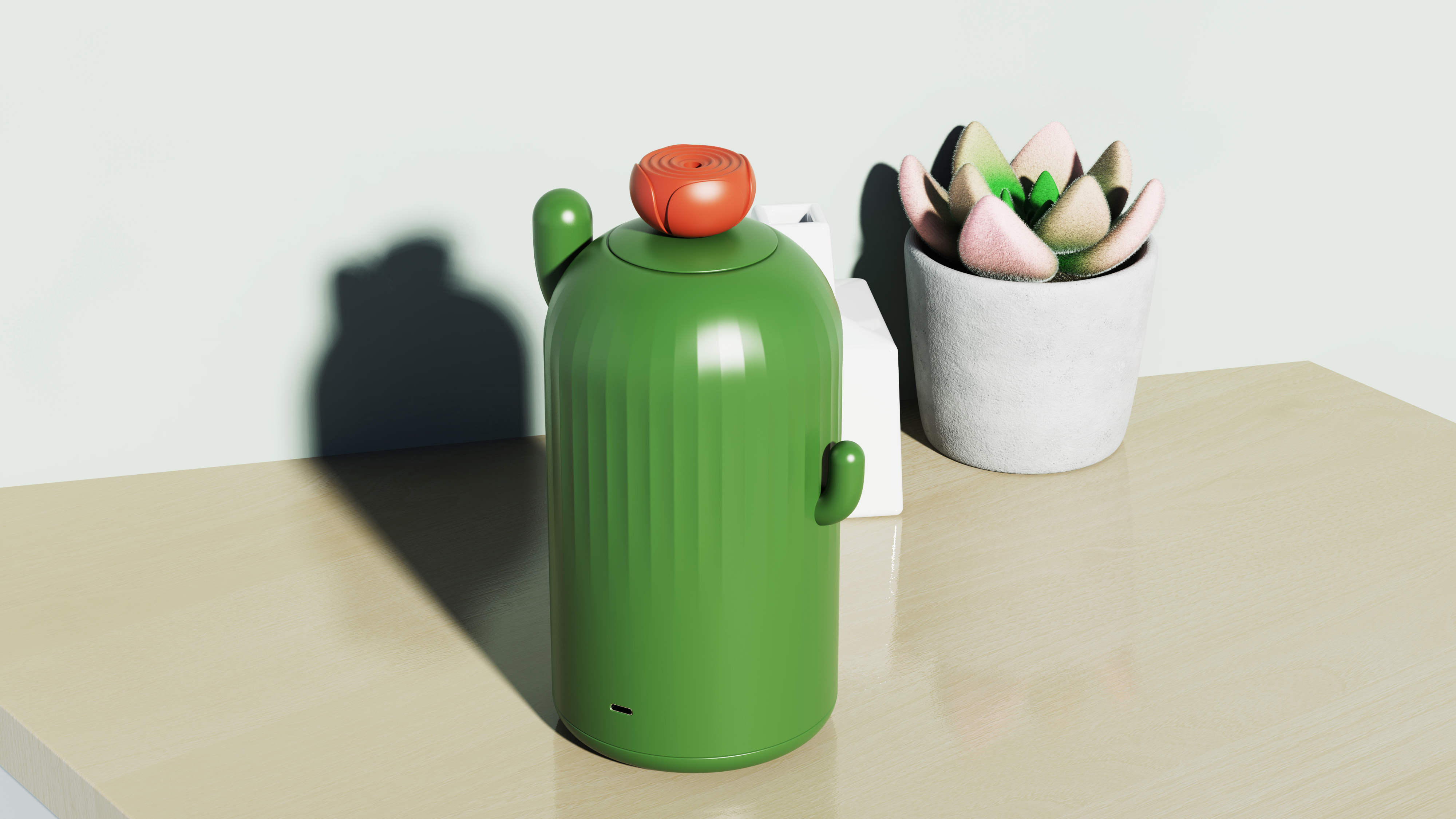 cactus，Humidifier，Household products，Appearance design，