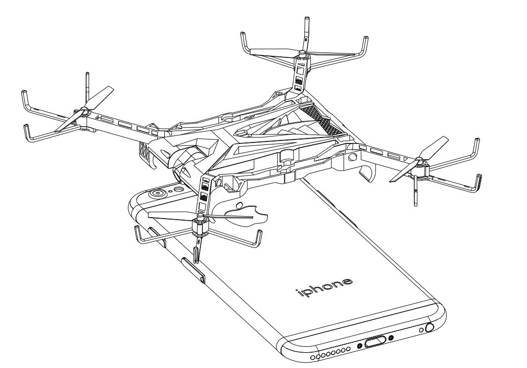 Small four axis of mobile phone case，