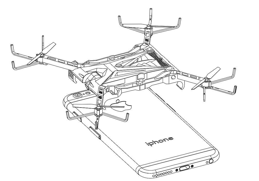 Small four axis of mobile phone case，