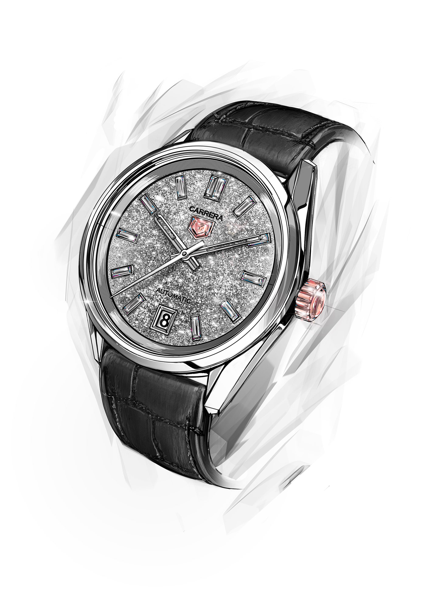 Wrist watch，Wristwatch，Diamonds，