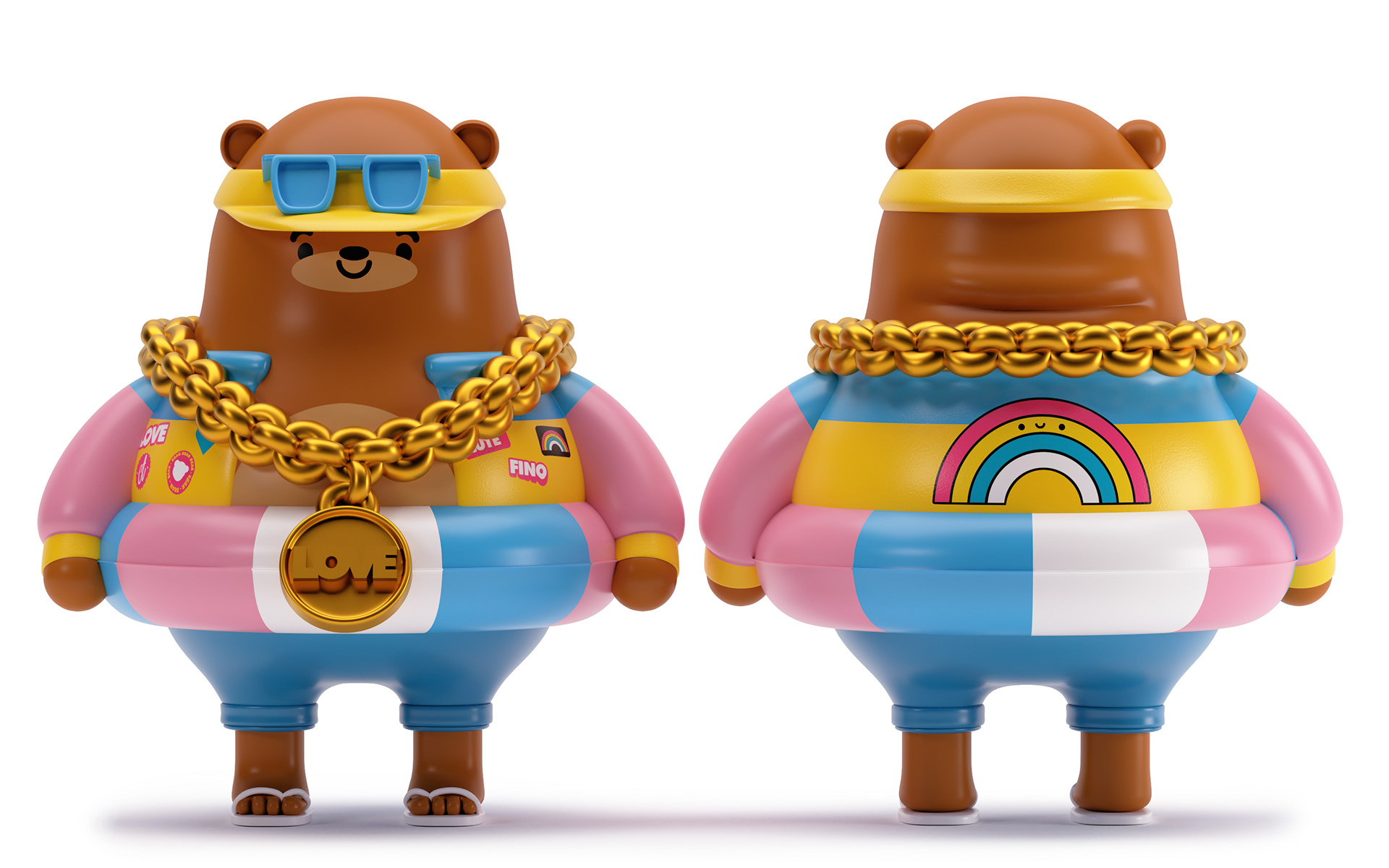 Character design，Little bear，Change，