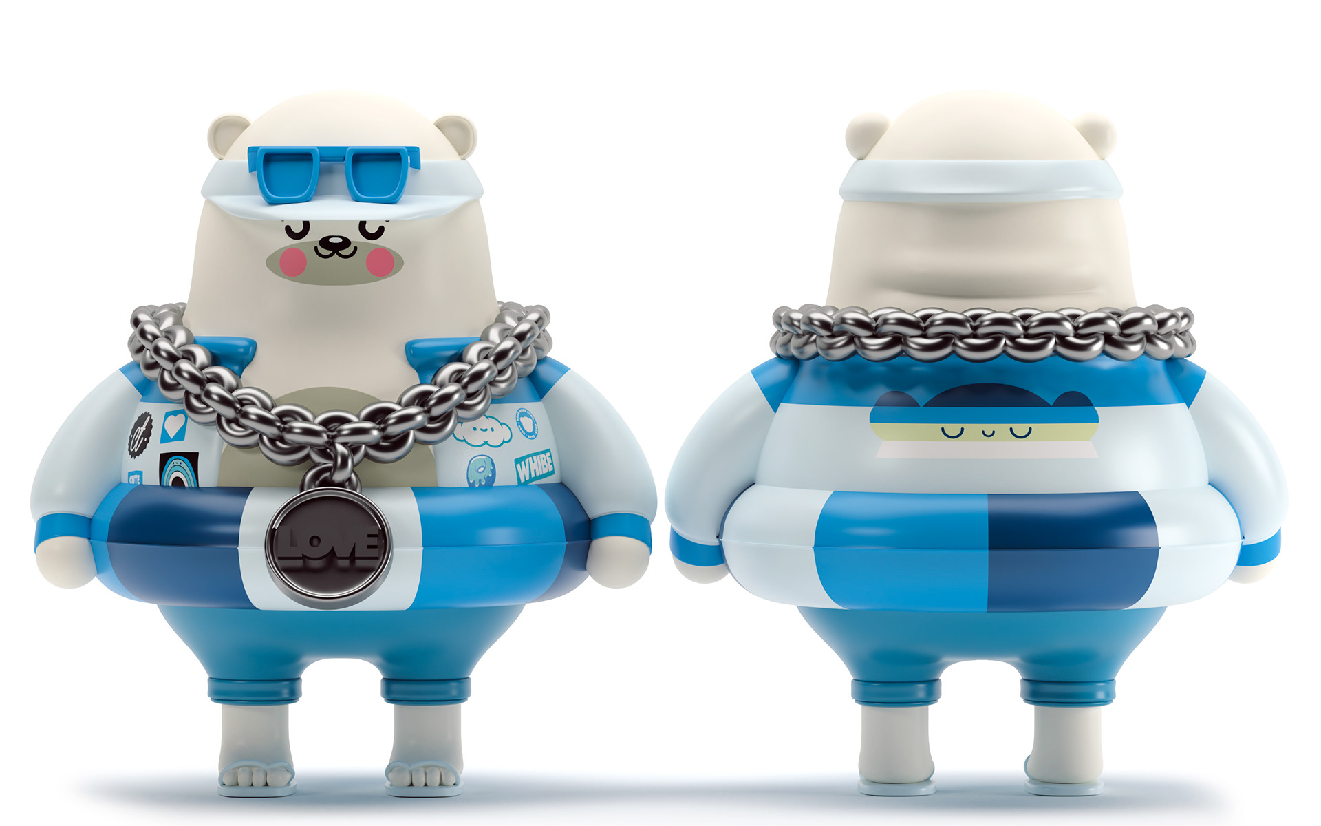 Character design，Little bear，Change，