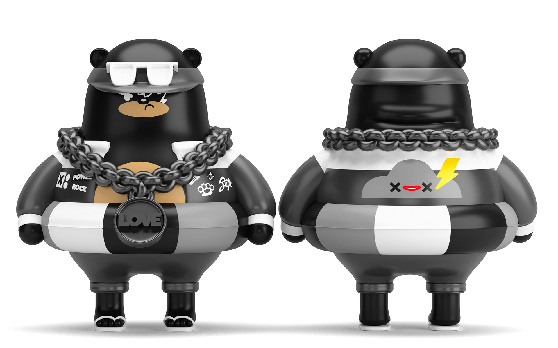 Character design，Little bear，Change，