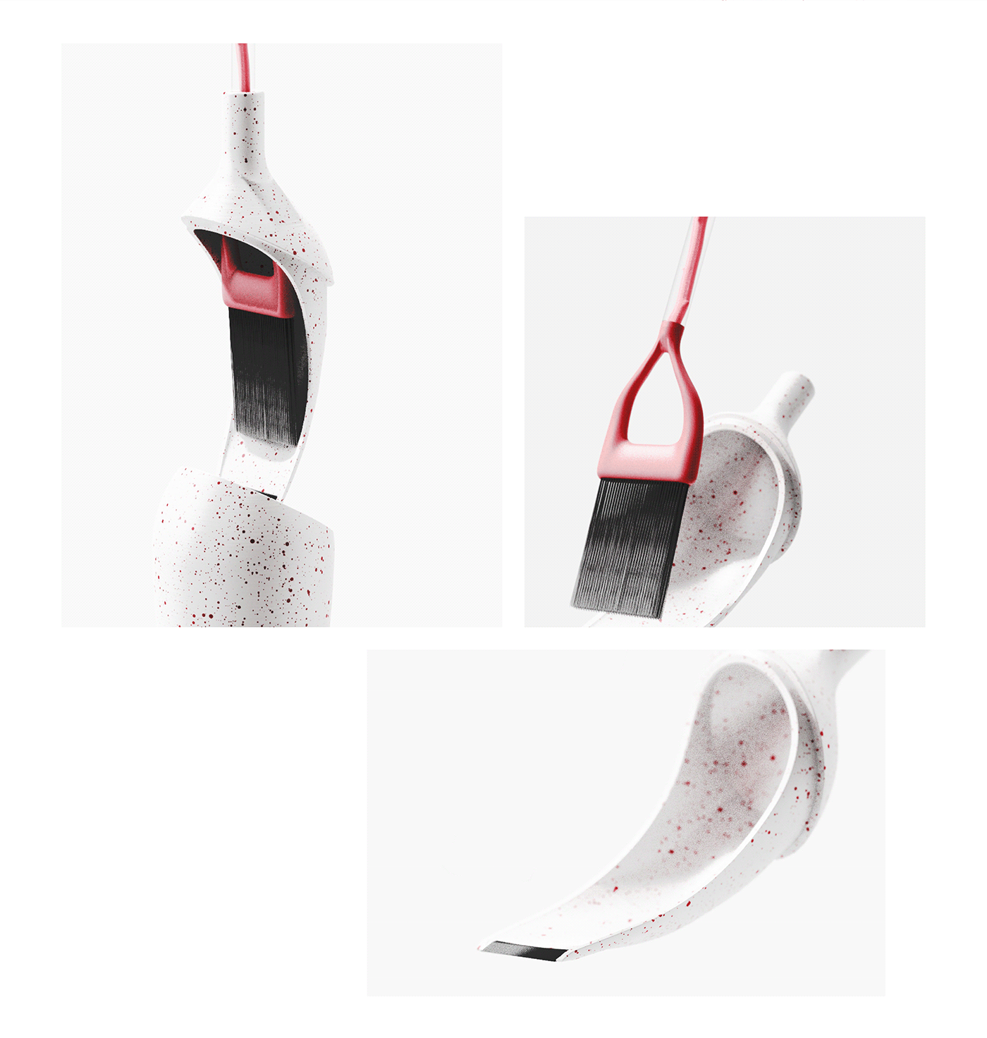 3d，brand，conceptual design，product design，Cleaning tools，Broom，Cleaning brush，