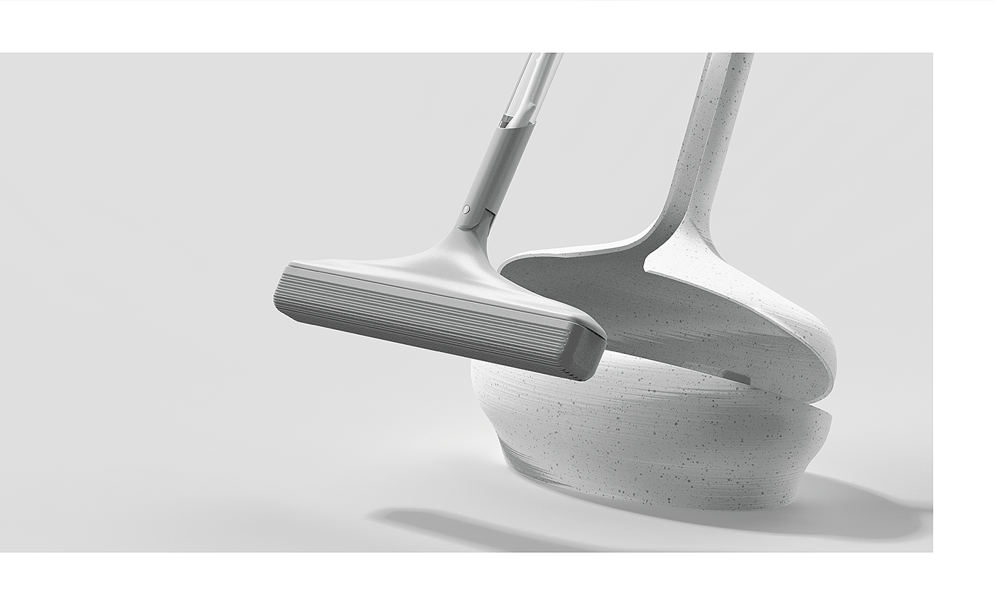 3d，brand，conceptual design，product design，Cleaning tools，Broom，Cleaning brush，