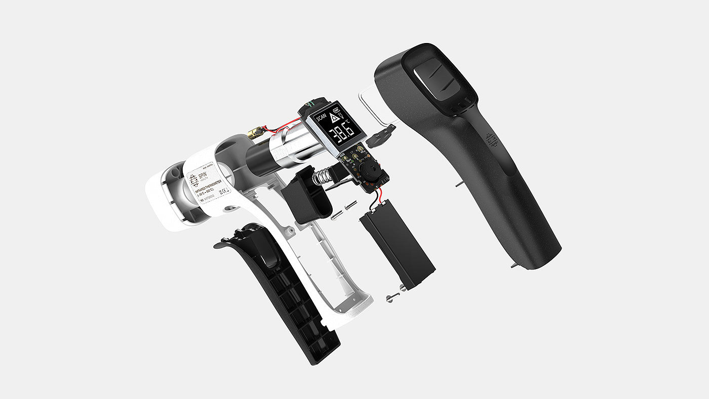 3D modeling，cad，thermometer，