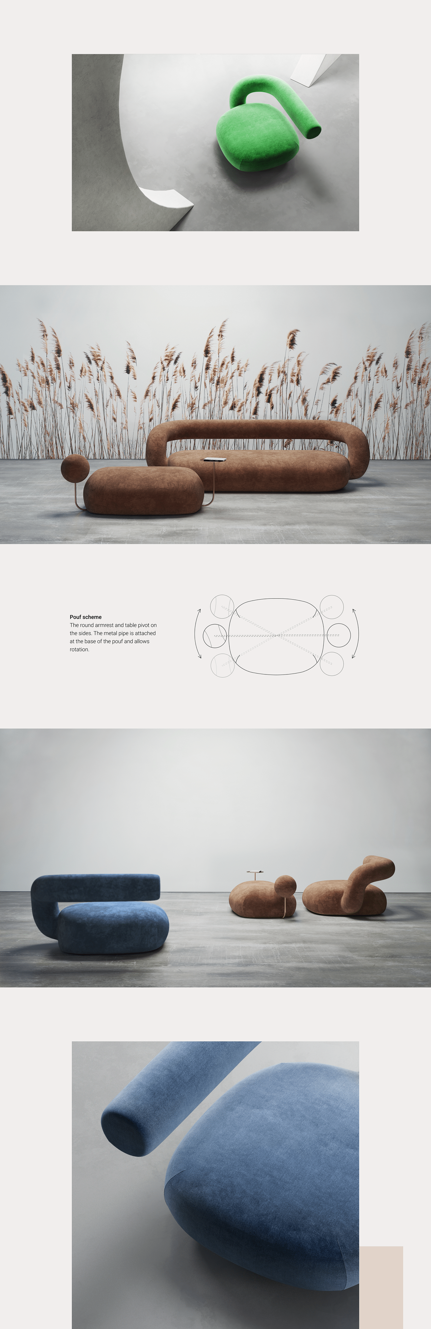 chair，Creative design，Rich color，