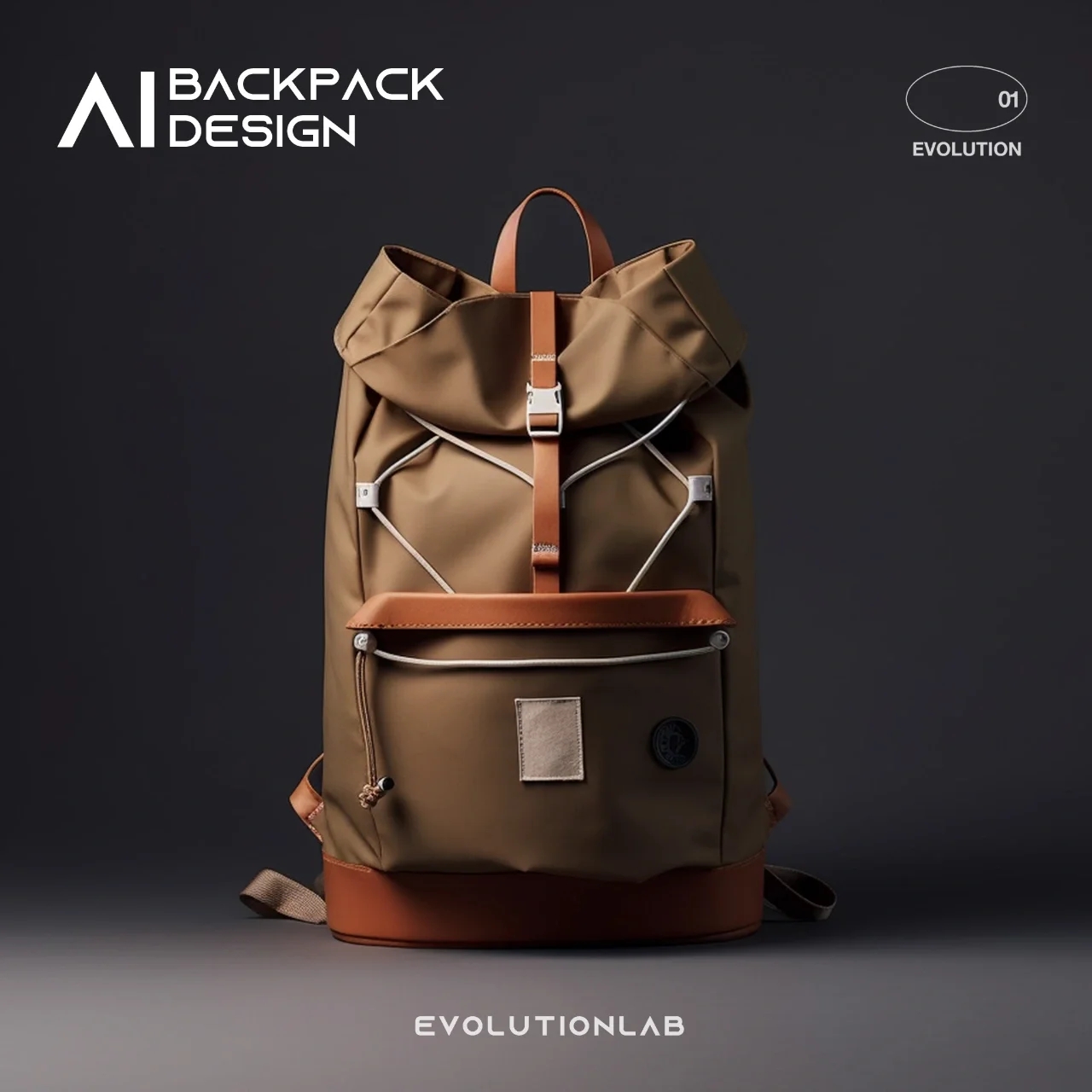 Backpack，knapsack，ai，AI design，package，a bag，Evolution laboratory，Travelling bag，