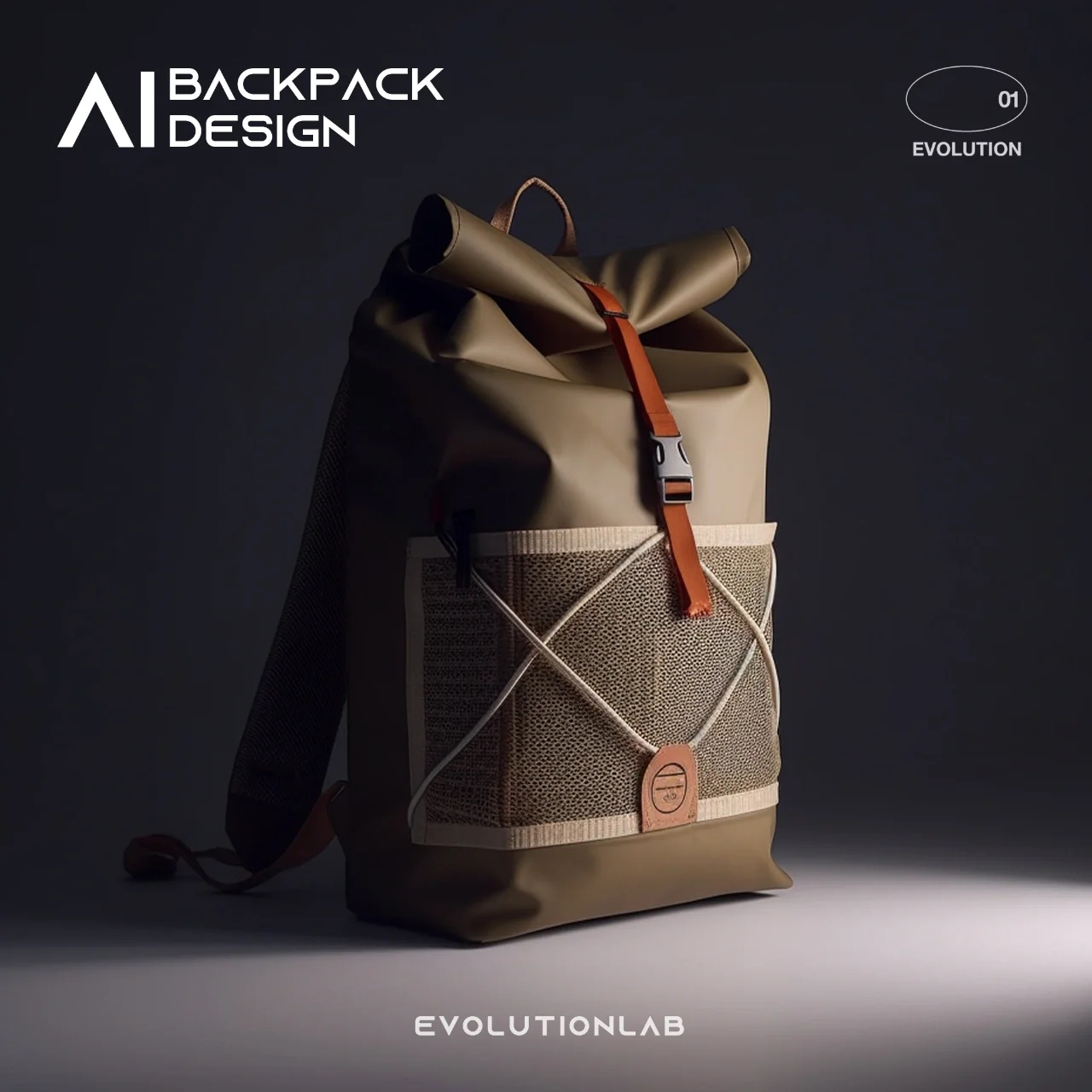 Backpack，knapsack，ai，AI design，package，a bag，Evolution laboratory，Travelling bag，