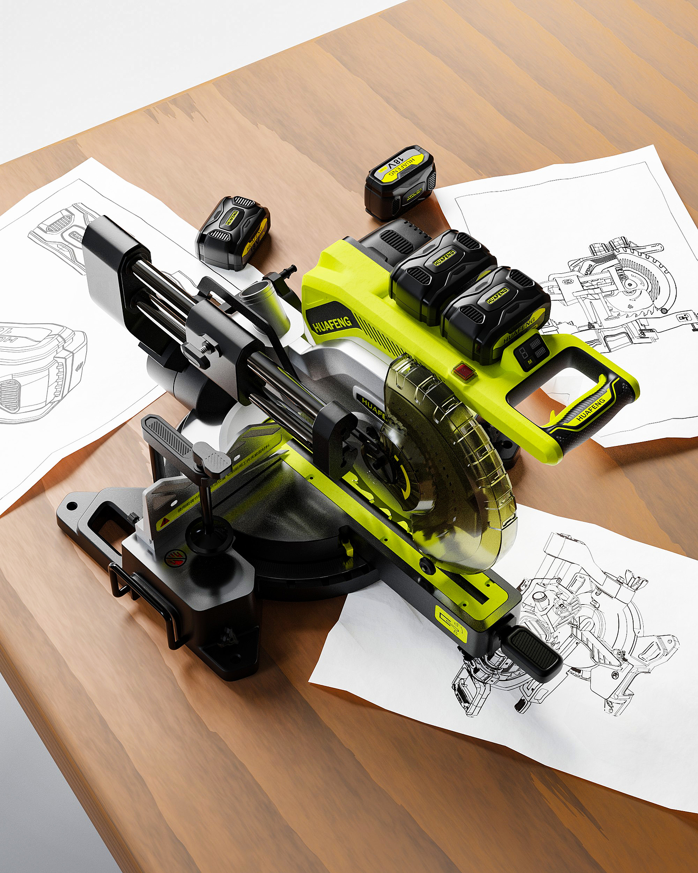 Electric tool，miter saw design，Creative design，electric saw，