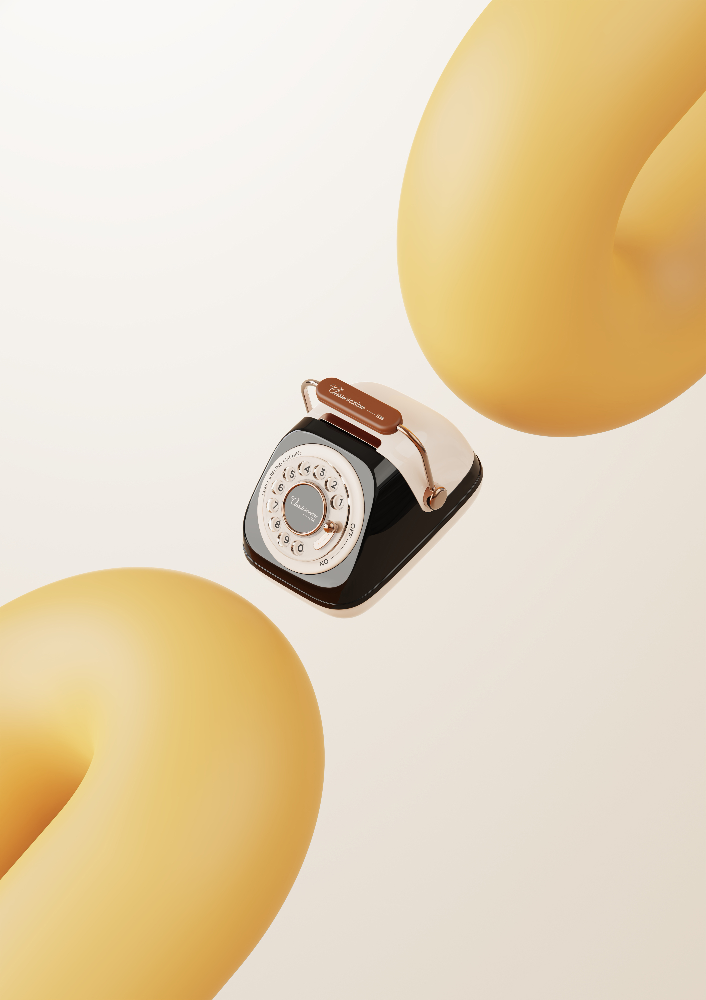 product design，Appearance design，Labeling machine，Office Supplies，Retro style，