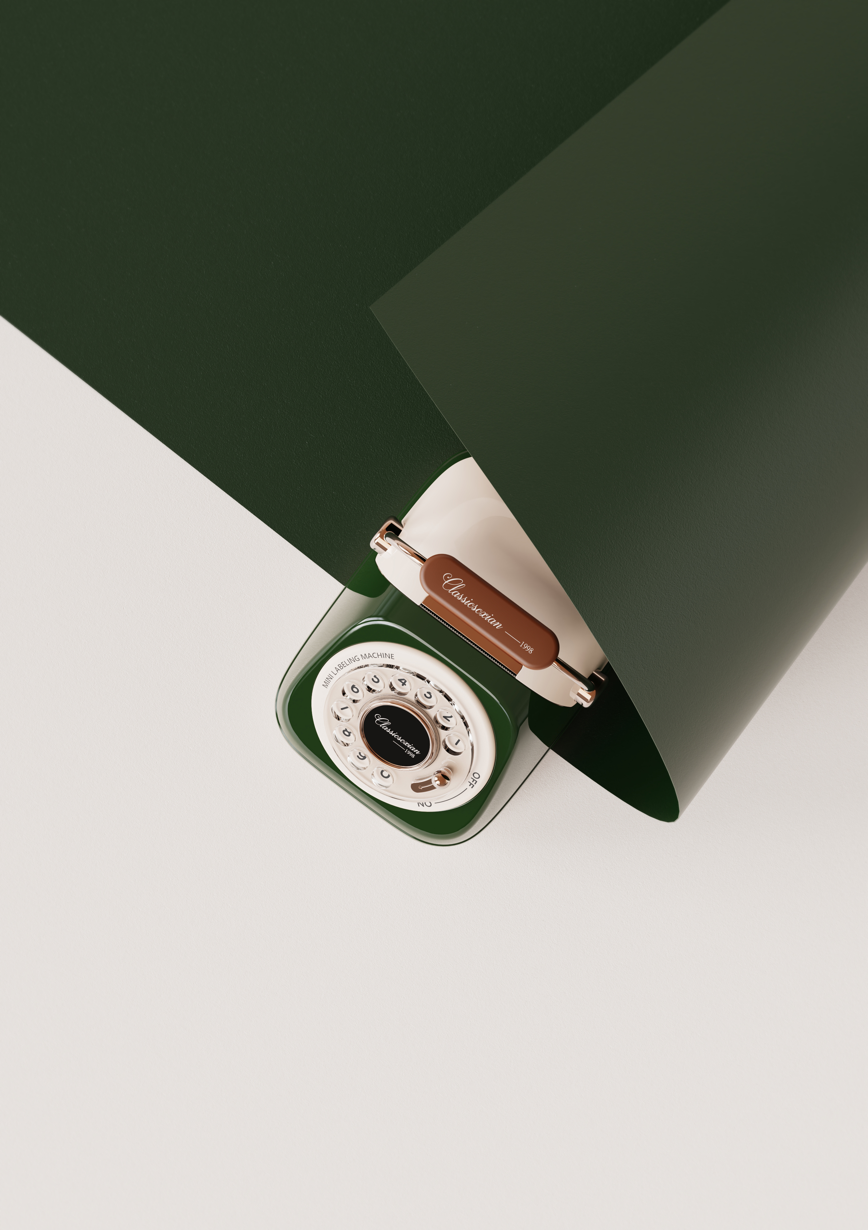 product design，Appearance design，Labeling machine，Office Supplies，Retro style，