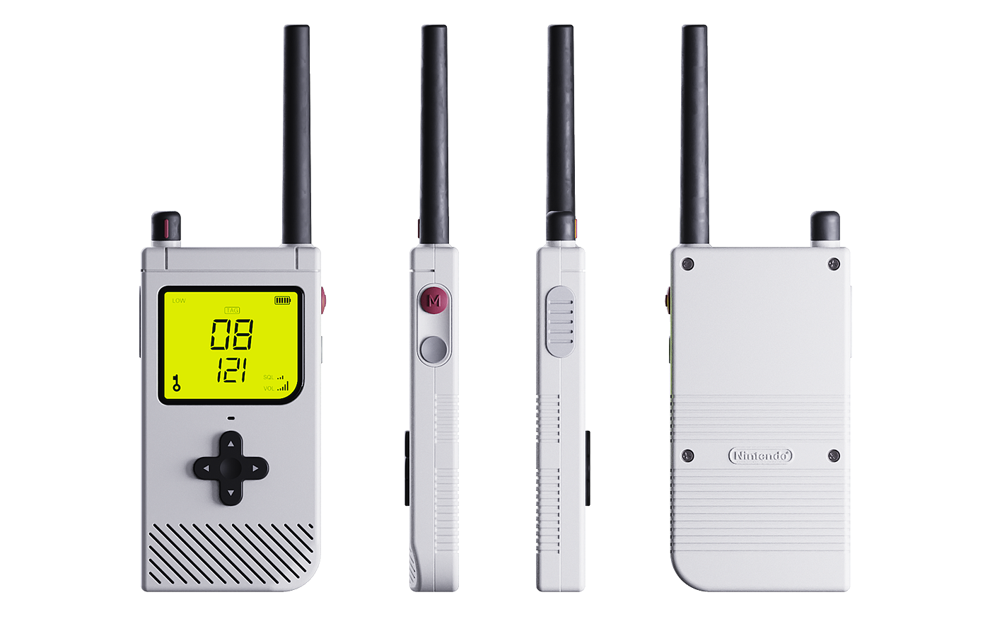 walkie-talkie，Nintendo，Video game console，Game intercom，product design，Handheld game console，