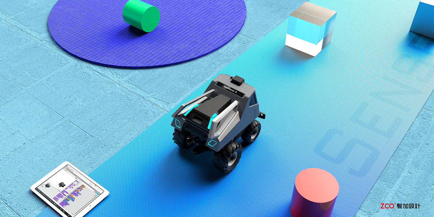 Zhijia design，intelligence，Remote control car，robot，children，