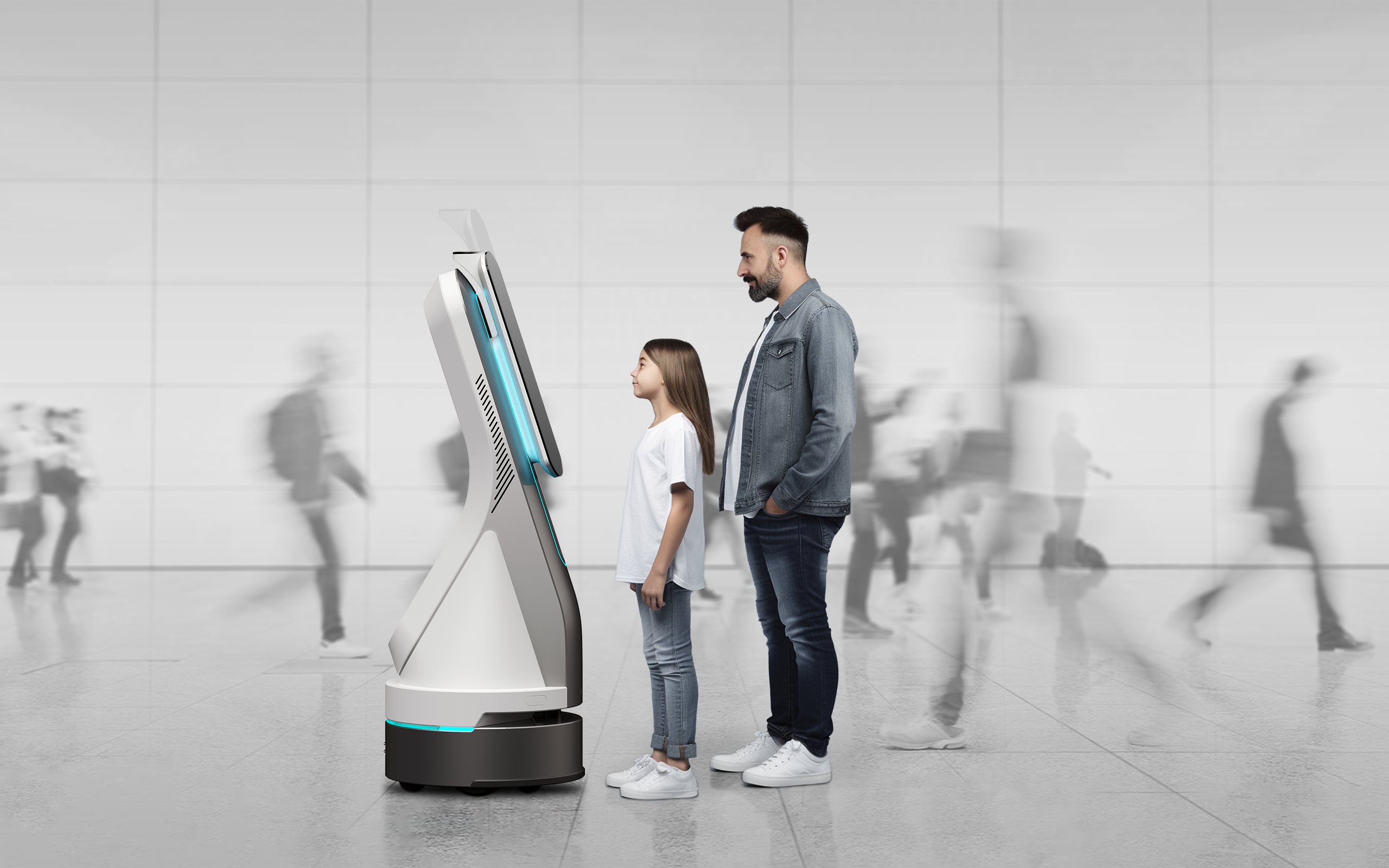 robot，Commercial robot，robot，industrial design，product design，human-computer interaction，science and technology，intelligence，