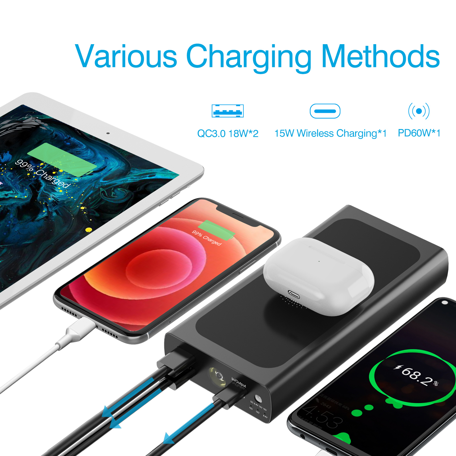 charge，Charger，portable source，Multifunctional charger，high-power power supply，Power Supply，
