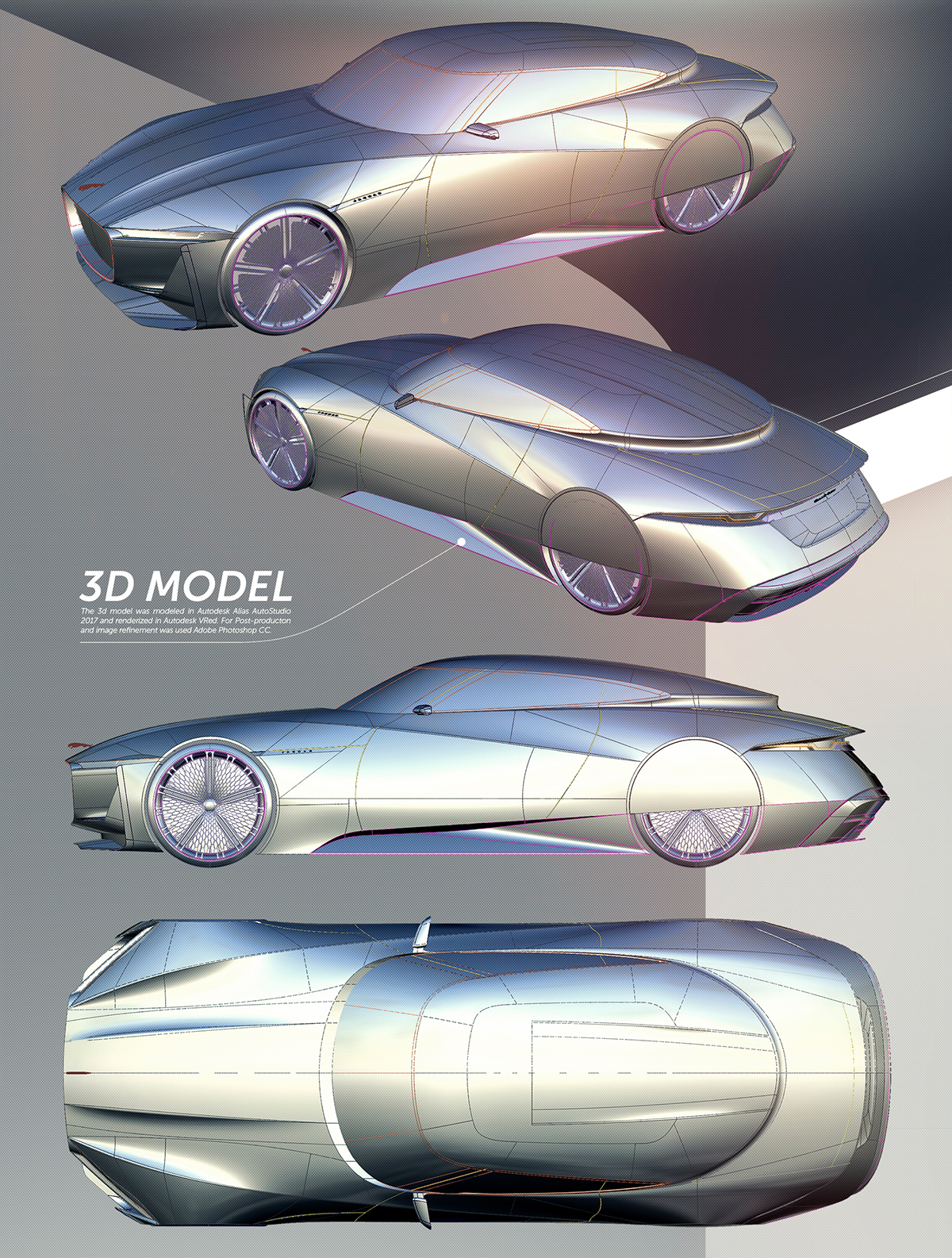 vehicle，Conceptual sketch，Render image，jaguar，E-luxury，