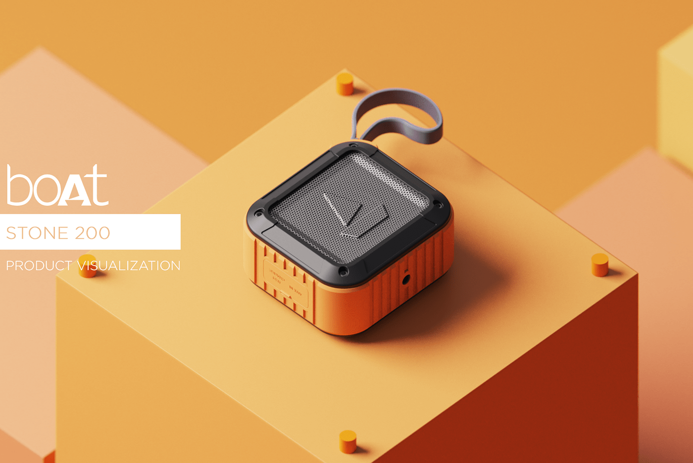 Bluetooth speaker，loudspeaker box，Digital，boAt Stone 200，