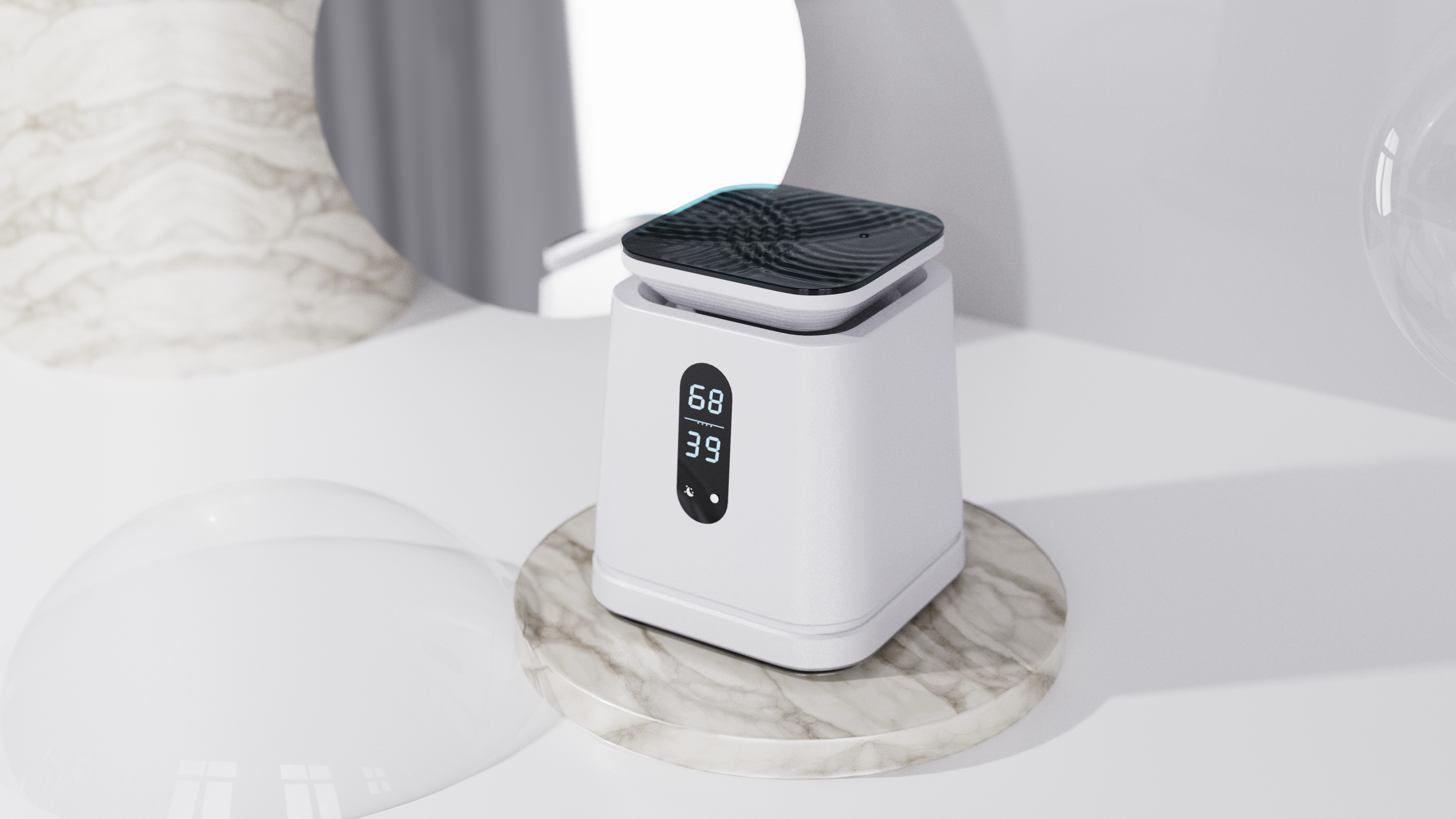 Humidifier, water ripple, air purifier, aromatherapy，